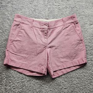 J.Crew Womens Pink City Fit Chino Shorts Size 2 Preppy Classic City